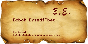 Bobok Erzsébet névjegykártya